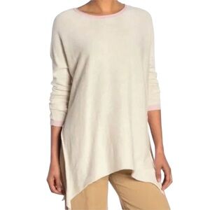 Nordstrom Rack Cloth By Design Womens Cream Oversized Tie Sweater Large NWT